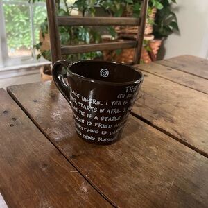 Magnolia Collection Brown THE SOUTH Ceramic Mug with White Text
